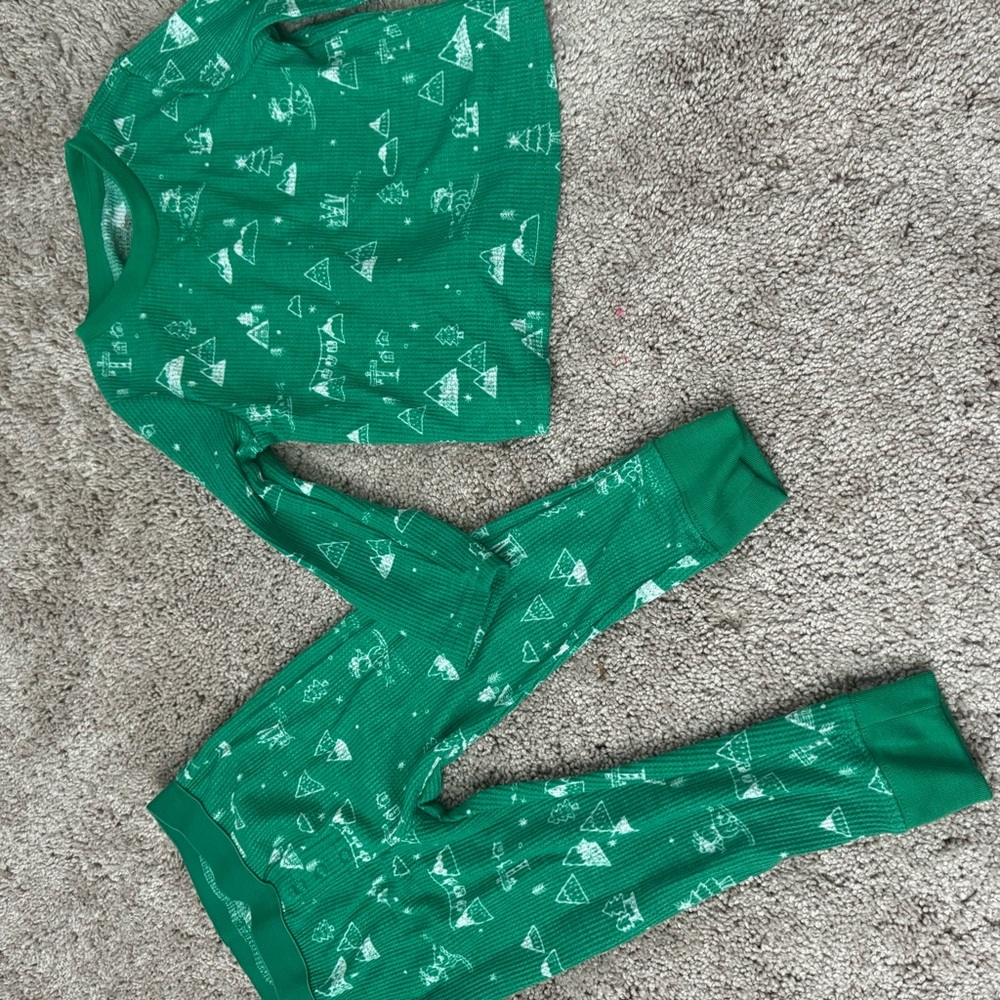 Green Kids Pajamas